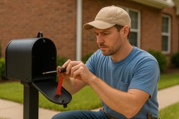 Professional mailbox repair technician in Lincoln